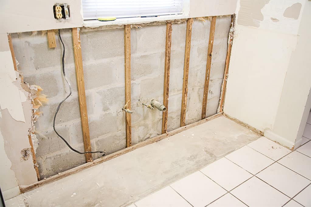 Fixing Bathroom from water damage